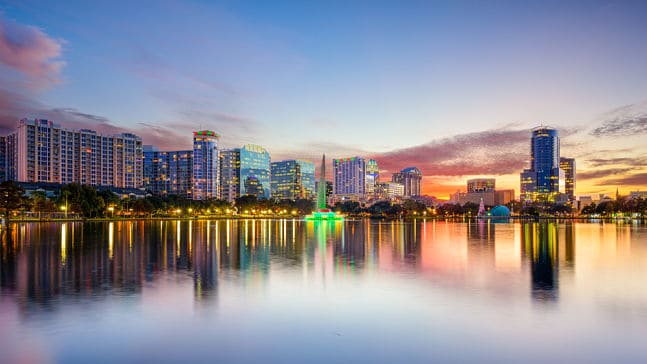 Orlando city skyline, Orlando Interpreter Services 