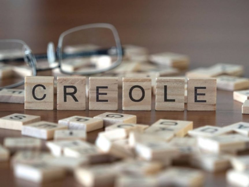 The word “Creole” on wooden letter tiles